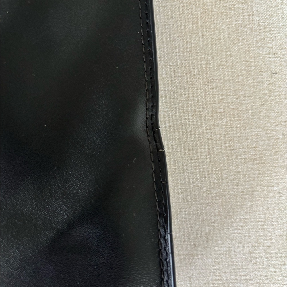 Roots 73 leather tote handbag black grey - Picture 5 of 11